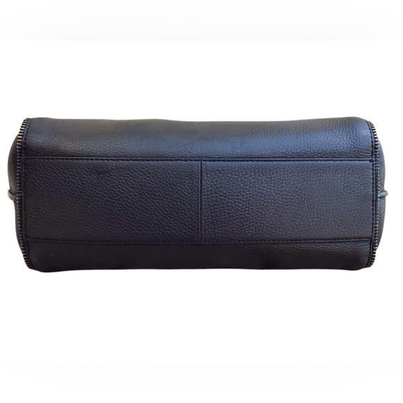 Botkier Soho Black Leather Zipper Trim Tote - Picture 4 of 10